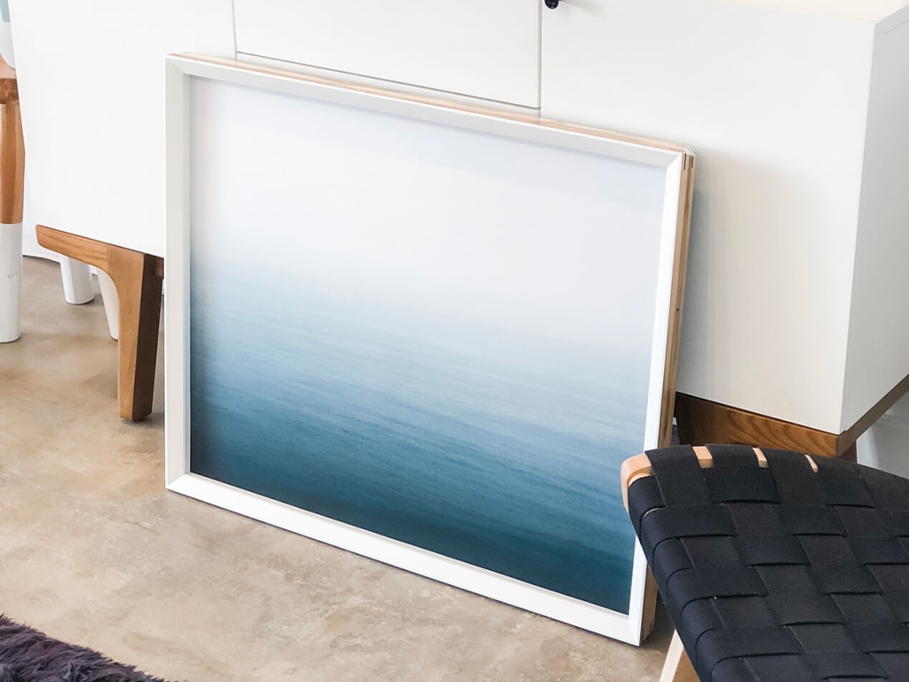 beach photograph - custom framed