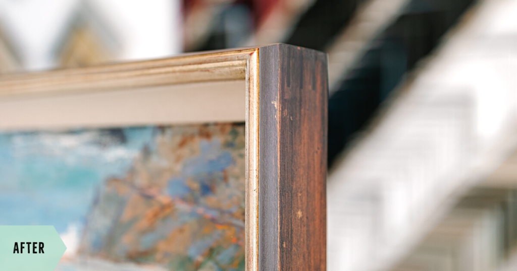 close up image of a wooden frame